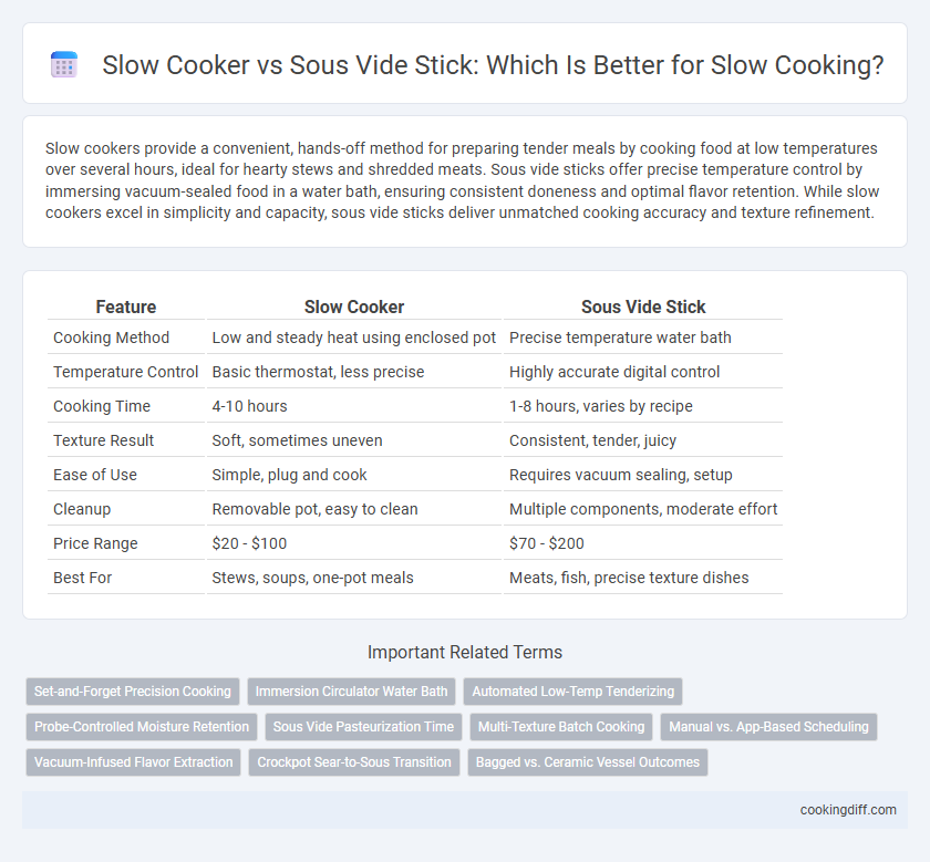 Slow Cooker vs Sous Vide Stick: Which Is Better for Slow Cooking?