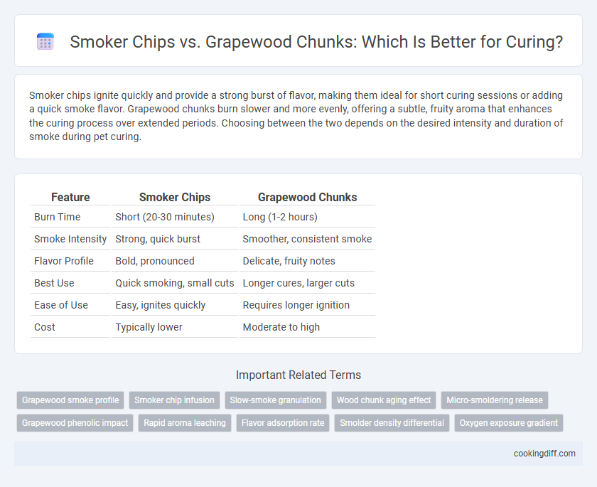 Smoker Chips vs. Grapewood Chunks: Which Is Better for Curing?