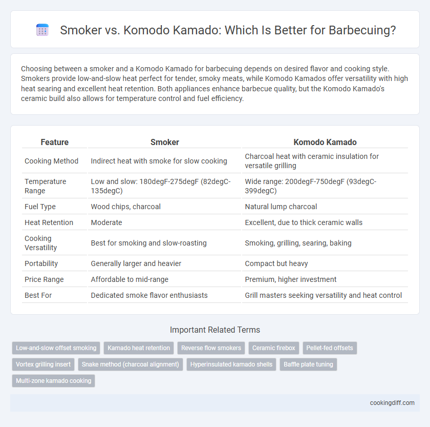 Smoker vs. Komodo Kamado: Which Is Better for Barbecuing?