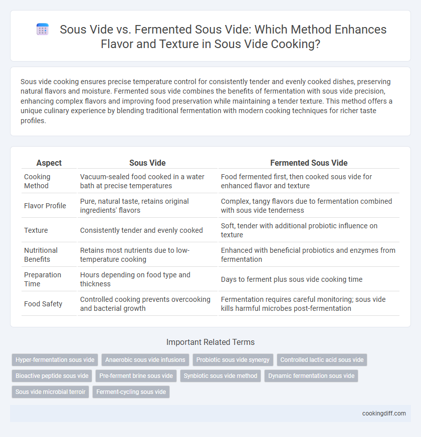 Sous Vide vs. Fermented Sous Vide: Which Method Enhances Flavor and Texture in Sous Vide Cooking?