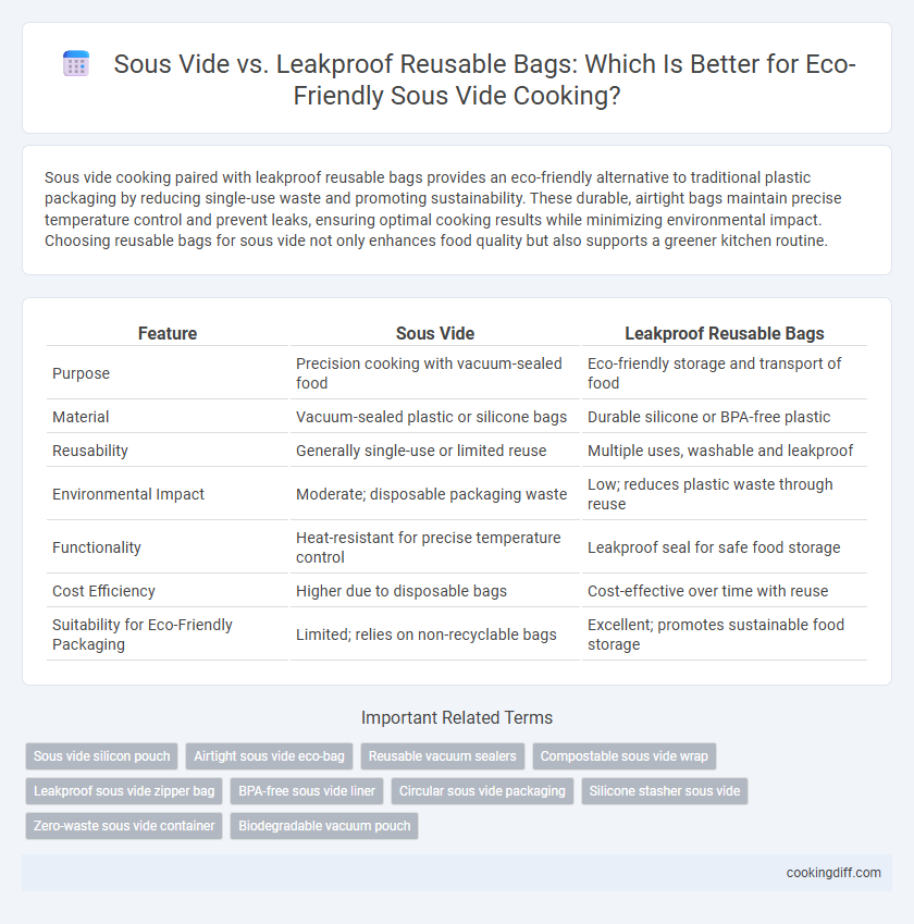 Sous Vide vs. Leakproof Reusable Bags: Which Is Better for Eco-Friendly Sous Vide Cooking?