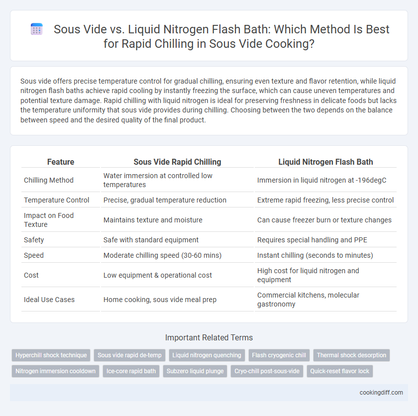 Sous Vide vs. Liquid Nitrogen Flash Bath: Which Method Is Best for Rapid Chilling in Sous Vide Cooking?