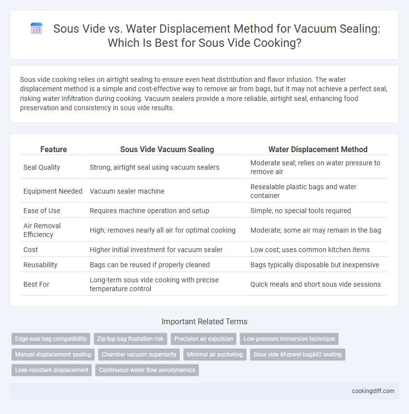 Sous Vide vs. Water Displacement Method for Vacuum Sealing: Which Is Best for Sous Vide Cooking?