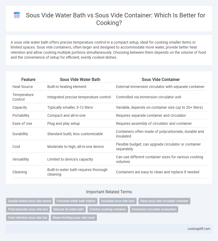 Sous Vide Water Bath vs Sous Vide Container: Which Is Better for Cooking?