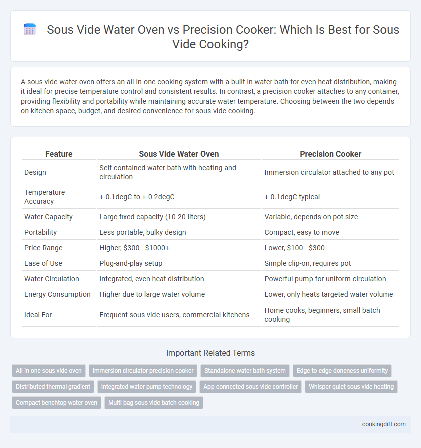 Sous Vide Water Oven vs Precision Cooker: Which Is Best for Sous Vide Cooking?