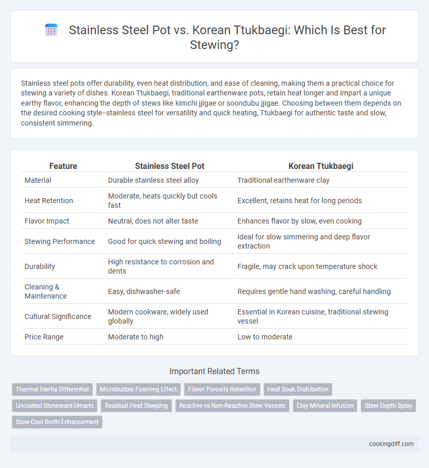 Stainless Steel Pot vs. Korean Ttukbaegi: Which Is Best for Stewing?