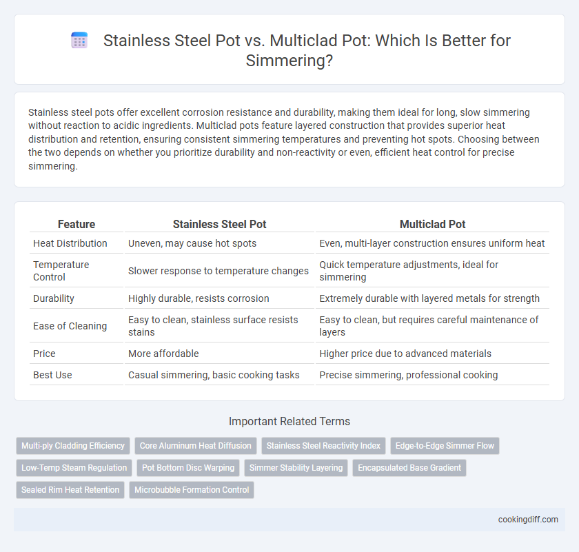 Stainless Steel Pot vs. Multiclad Pot: Which Is Better for Simmering?
