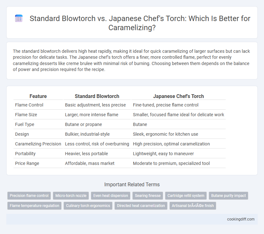Standard Blowtorch vs. Japanese Chef's Torch: Which Is Better for Caramelizing?