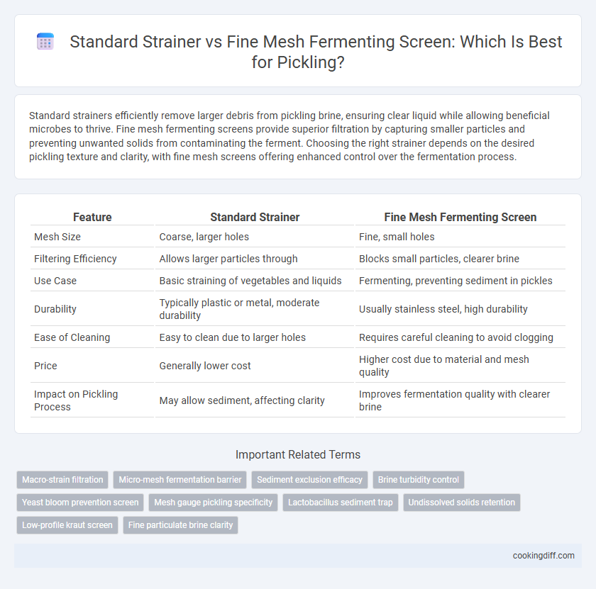 Standard Strainer vs Fine Mesh Fermenting Screen: Which Is Best for Pickling?