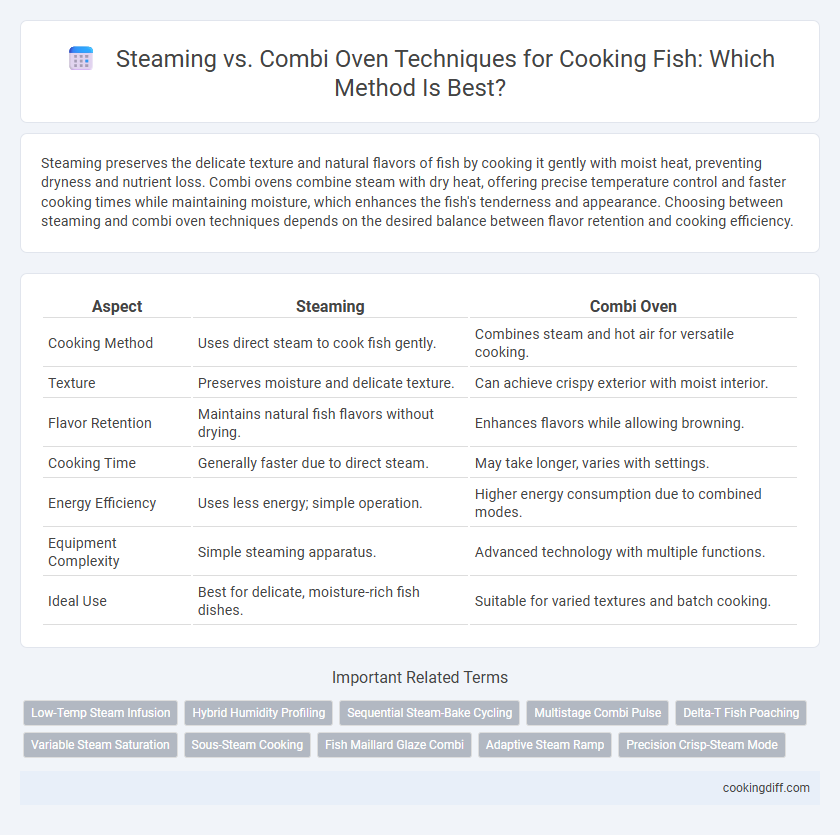 Steaming vs. Combi Oven Techniques for Cooking Fish: Which Method Is Best?