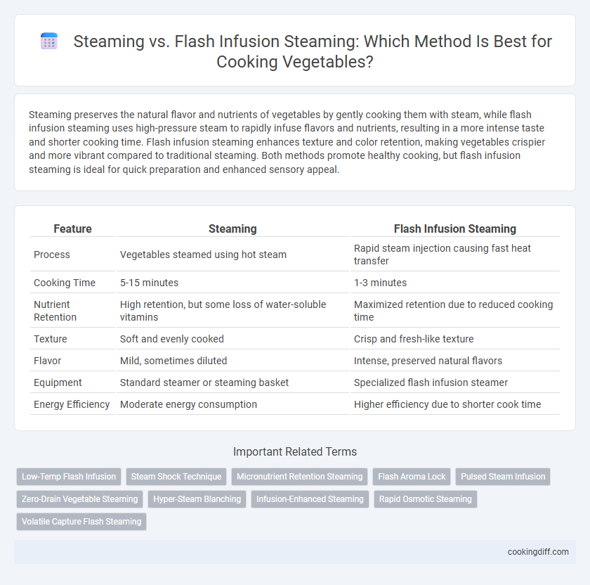 Steaming vs. Flash Infusion Steaming: Which Method Is Best for Cooking Vegetables?