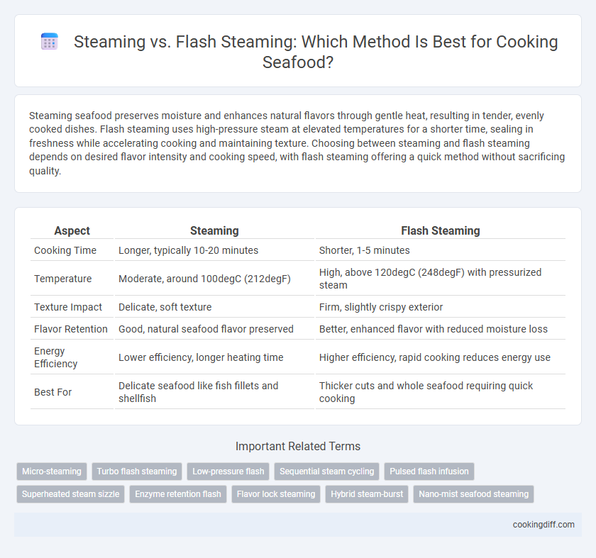 Steaming vs. Flash Steaming: Which Method Is Best for Cooking Seafood?