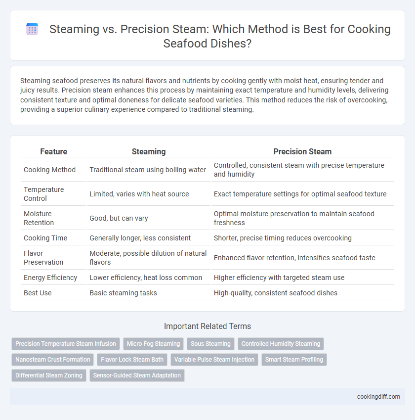 Steaming vs. Precision Steam: Which Method is Best for Cooking Seafood Dishes?