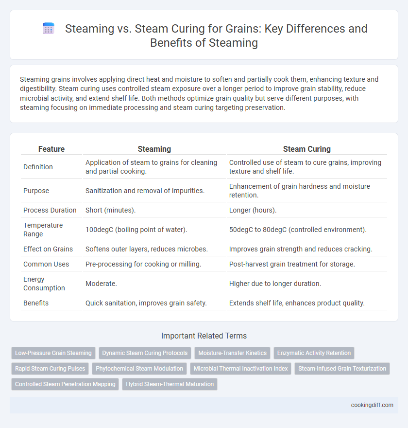 Steaming vs. Steam Curing for Grains: Key Differences and Benefits of Steaming