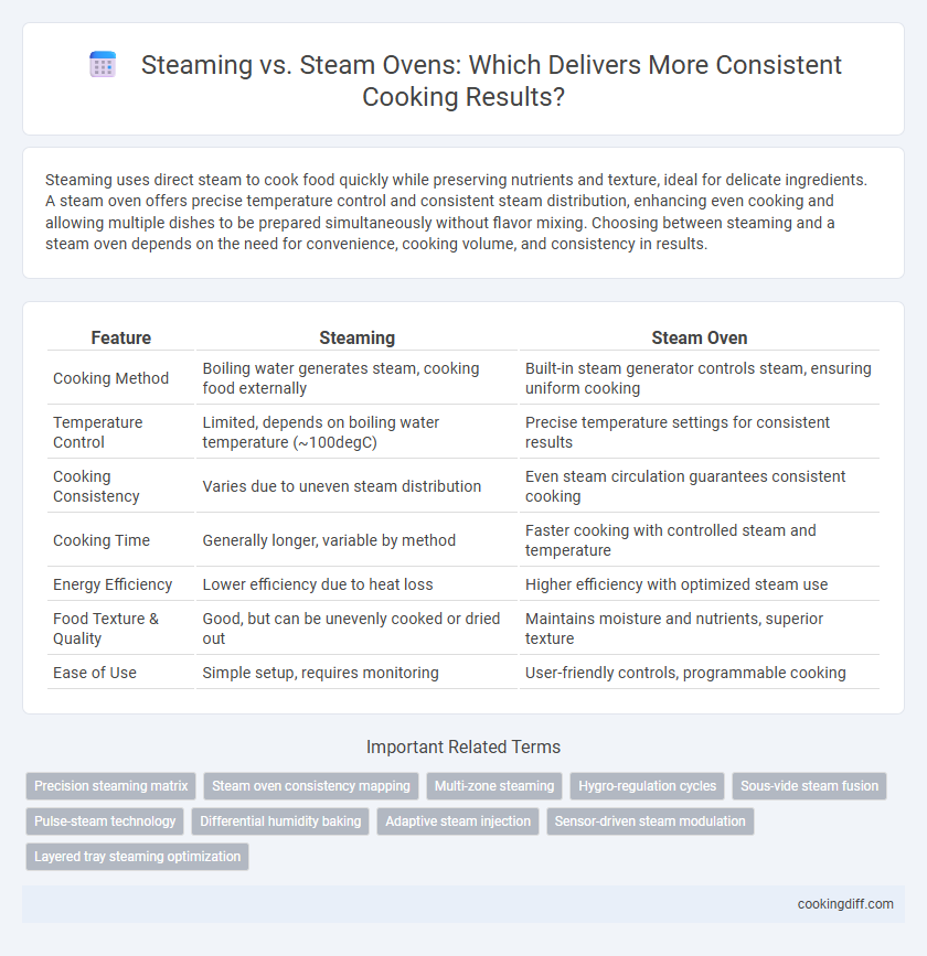 Steaming vs. Steam Ovens: Which Delivers More Consistent Cooking Results?