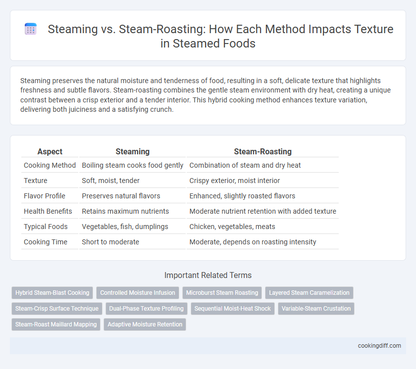 Steaming vs. Steam-Roasting: How Each Method Impacts Texture in Steamed Foods