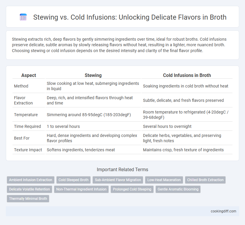 Stewing vs. Cold Infusions: Unlocking Delicate Flavors in Broth