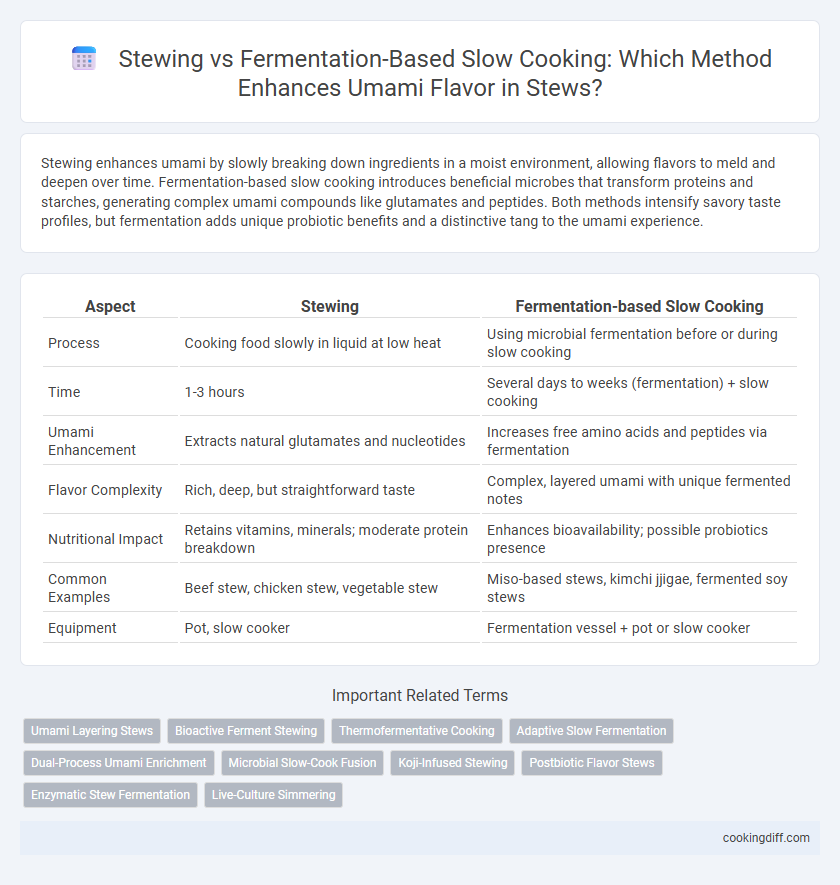 Stewing vs Fermentation-Based Slow Cooking: Which Method Enhances Umami Flavor in Stews?