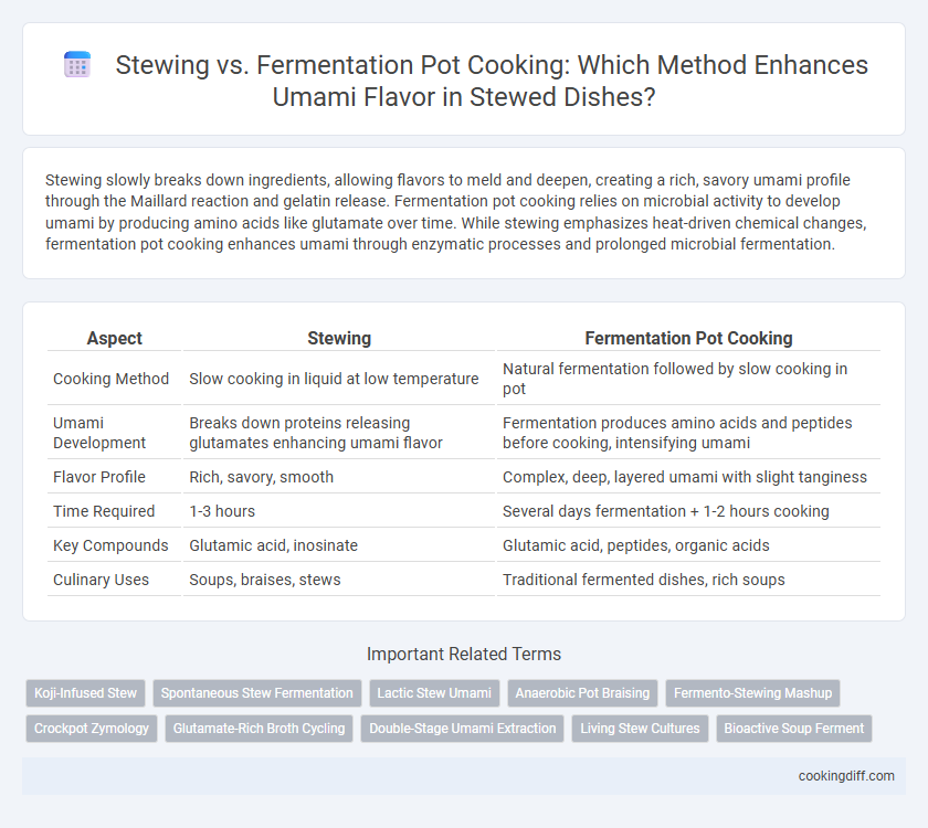 Stewing vs. Fermentation Pot Cooking: Which Method Enhances Umami Flavor in Stewed Dishes?