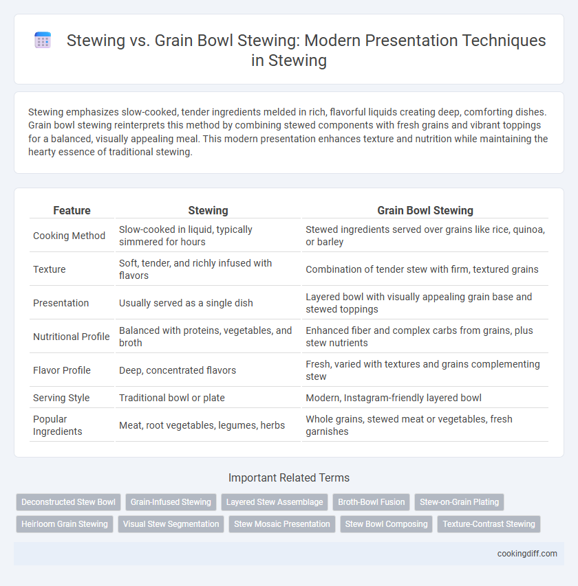 Stewing vs. Grain Bowl Stewing: Modern Presentation Techniques in Stewing