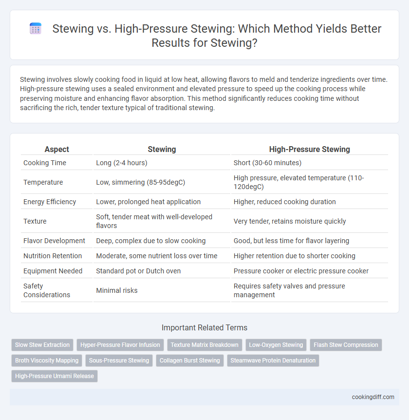 Stewing vs. High-Pressure Stewing: Which Method Yields Better Results for Stewing?