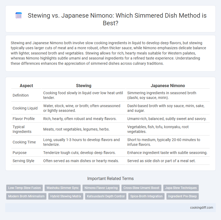 Stewing vs. Japanese Nimono: Which Simmered Dish Method is Best?