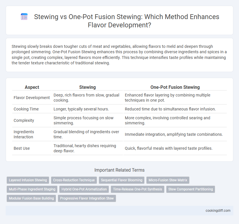 Stewing vs One-Pot Fusion Stewing: Which Method Enhances Flavor Development?