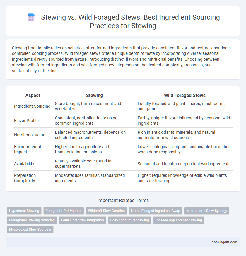 Stewing vs. Wild Foraged Stews: Best Ingredient Sourcing Practices for Stewing
