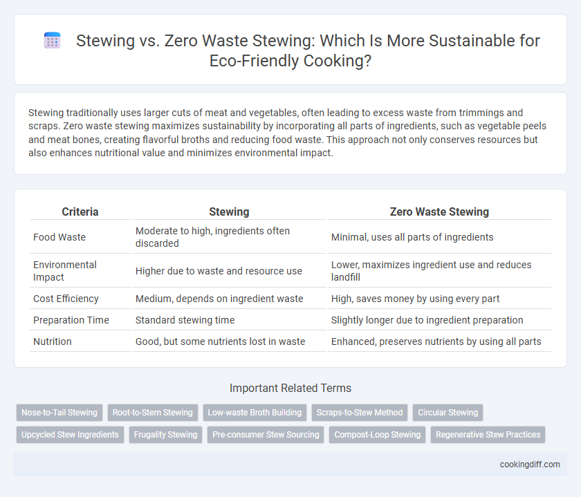 Stewing vs. Zero Waste Stewing: Which Is More Sustainable for Eco-Friendly Cooking?