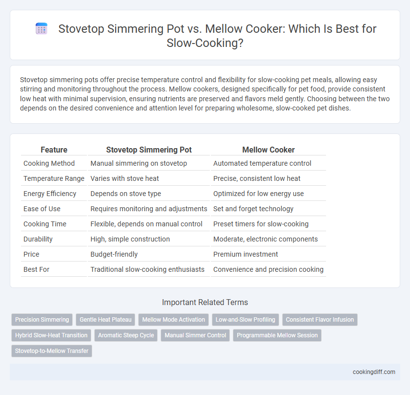 Stovetop Simmering Pot vs. Mellow Cooker: Which Is Best for Slow-Cooking?