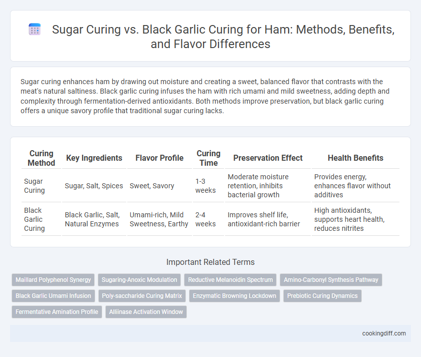 Sugar Curing vs. Black Garlic Curing for Ham: Methods, Benefits, and Flavor Differences