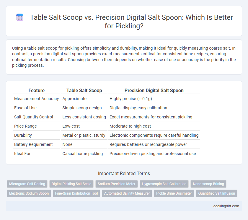 Table Salt Scoop vs. Precision Digital Salt Spoon: Which Is Better for Pickling?