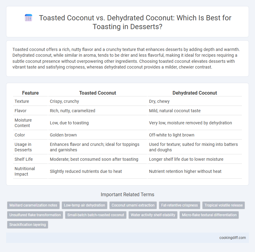 Toasted Coconut vs. Dehydrated Coconut: Which Is Best for Toasting in Desserts?