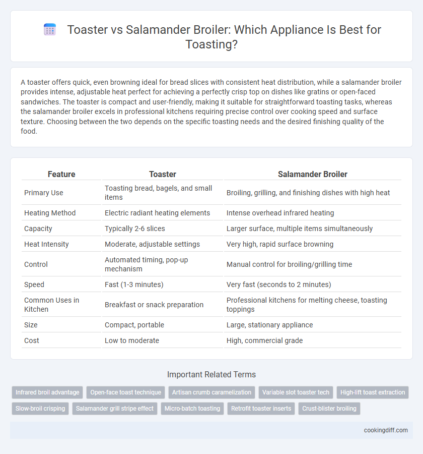 Toaster vs Salamander Broiler: Which Appliance Is Best for Toasting?