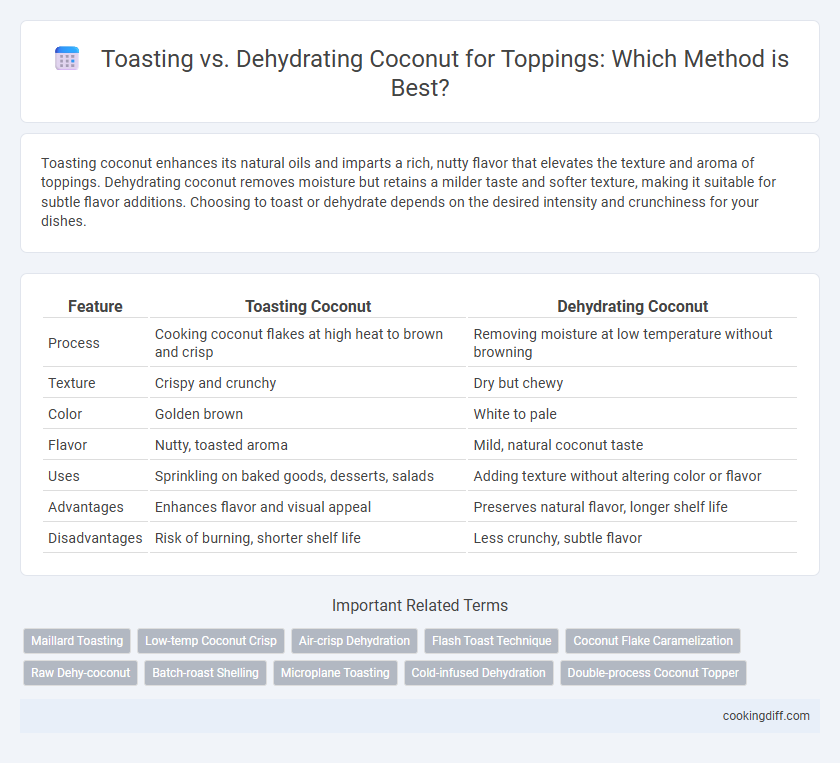 Toasting vs. Dehydrating Coconut for Toppings: Which Method is Best?
