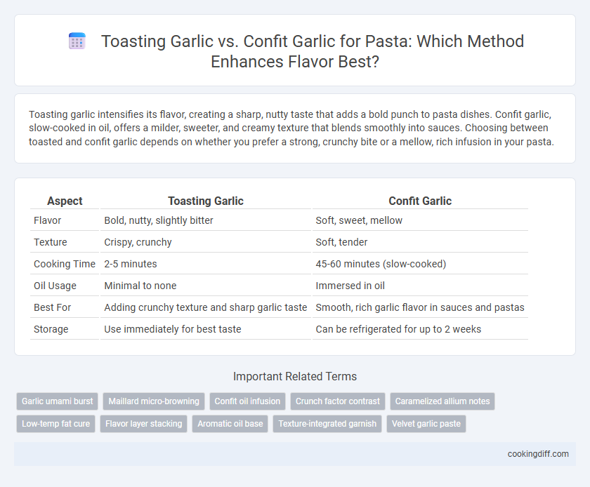 Toasting Garlic vs. Confit Garlic for Pasta: Which Method Enhances Flavor Best?