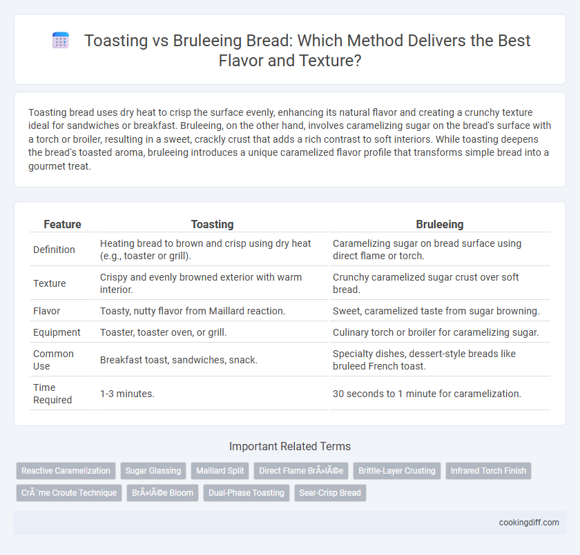 Toasting vs Bruleeing Bread: Which Method Delivers the Best Flavor and Texture?
