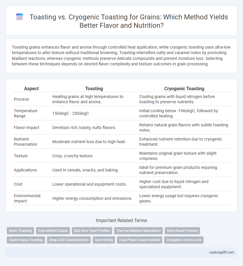 Toasting vs. Cryogenic Toasting for Grains: Which Method Yields Better Flavor and Nutrition?