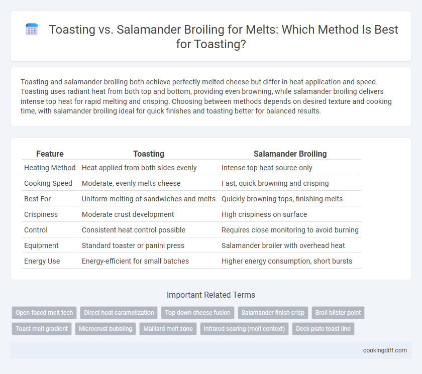 Toasting vs. Salamander Broiling for Melts: Which Method Is Best for Toasting?