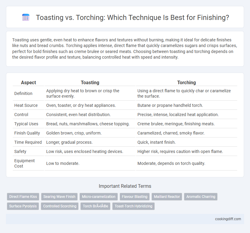 Toasting vs. Torching: Which Technique Is Best for Finishing?
