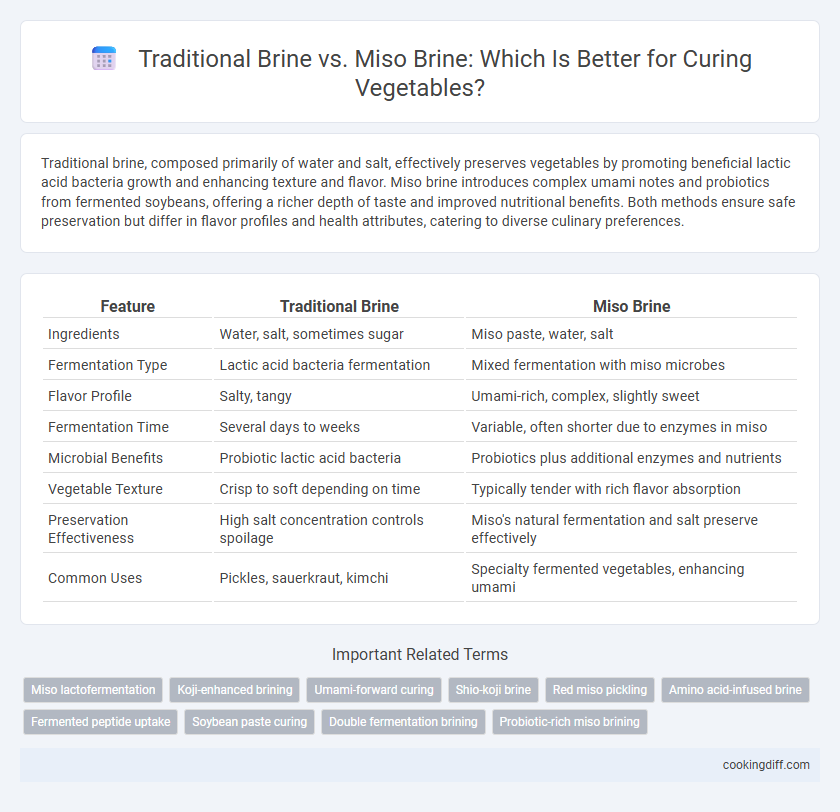 Traditional Brine vs. Miso Brine: Which Is Better for Curing Vegetables?