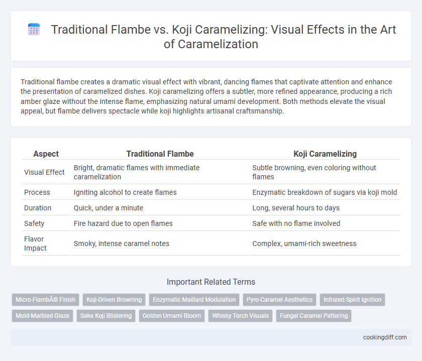 Traditional Flambe vs. Koji Caramelizing: Visual Effects in the Art of Caramelization