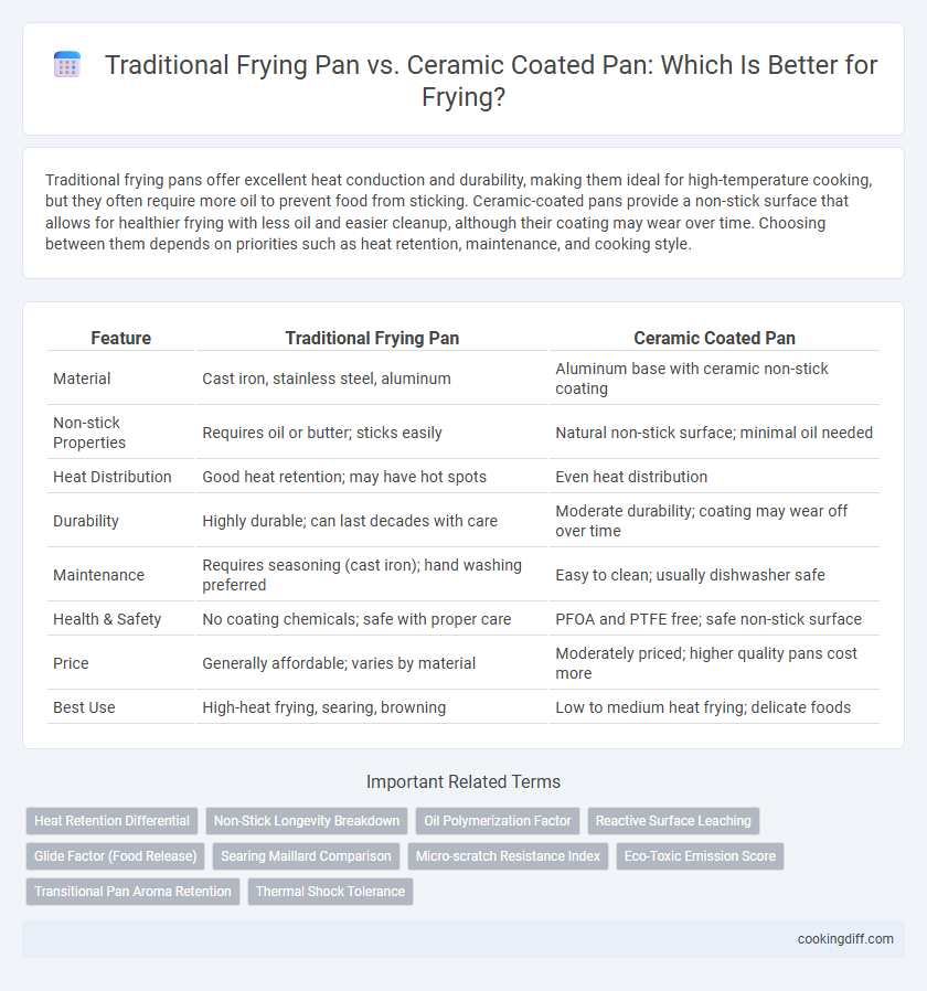 Traditional Frying Pan vs. Ceramic Coated Pan: Which Is Better for Frying?