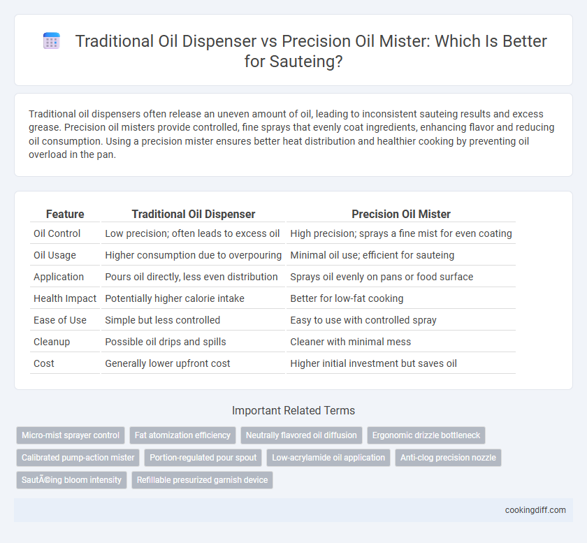 Traditional Oil Dispenser vs Precision Oil Mister: Which Is Better for Sauteing?