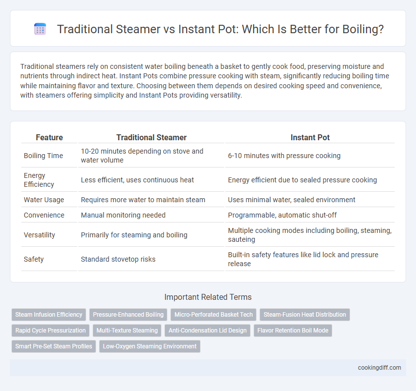 Traditional Steamer vs Instant Pot: Which Is Better for Boiling?