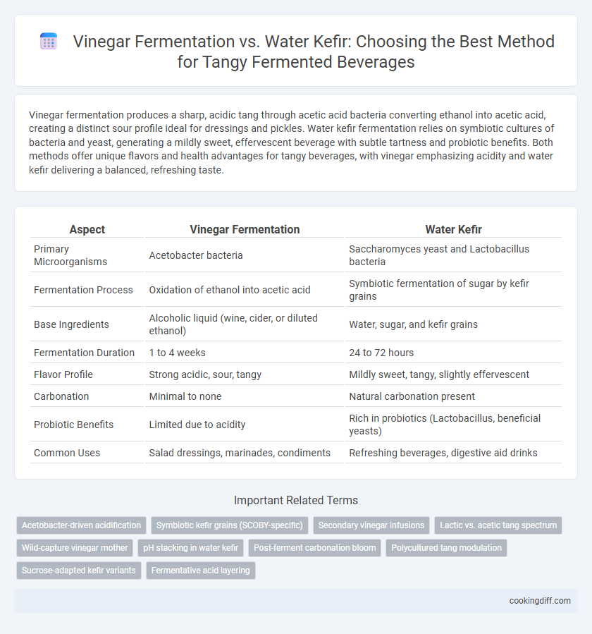 Vinegar Fermentation vs. Water Kefir: Choosing the Best Method for Tangy Fermented Beverages