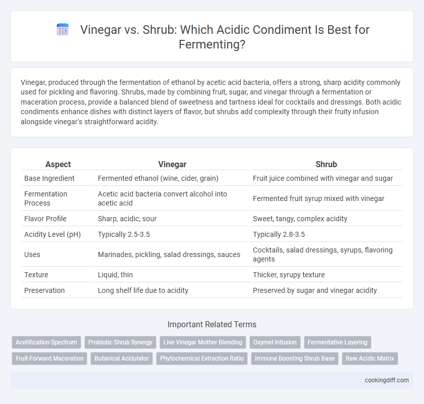 Vinegar vs. Shrub: Which Acidic Condiment Is Best for Fermenting?
