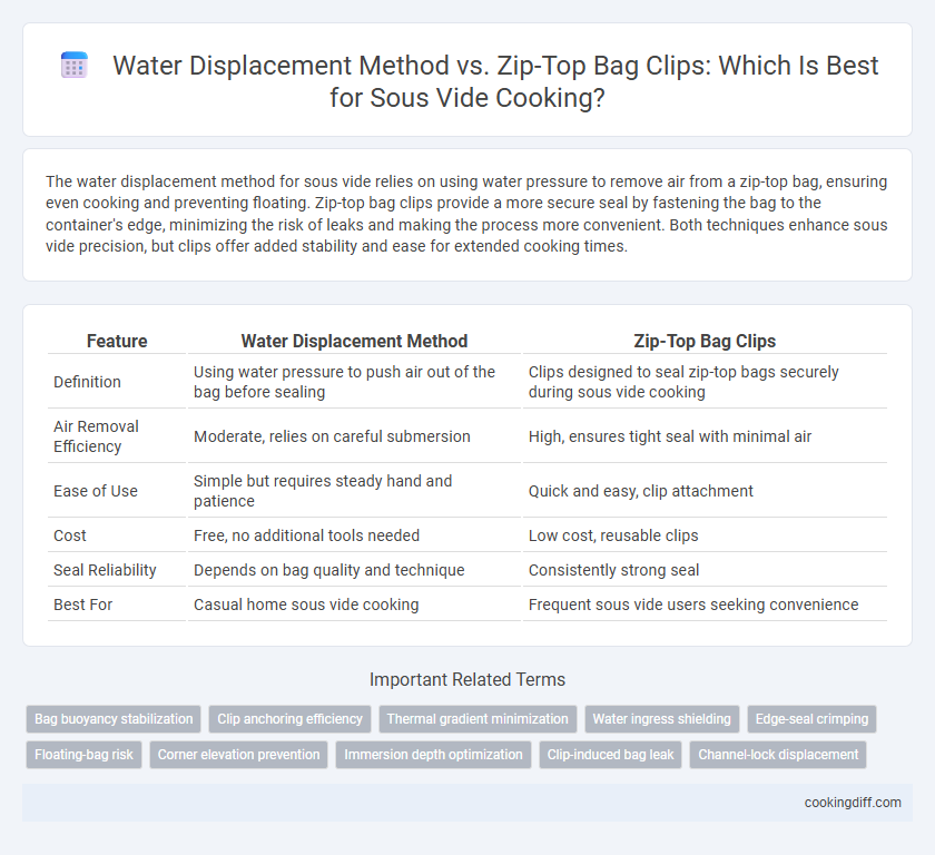 Water Displacement Method vs. Zip-Top Bag Clips: Which Is Best for Sous Vide Cooking?