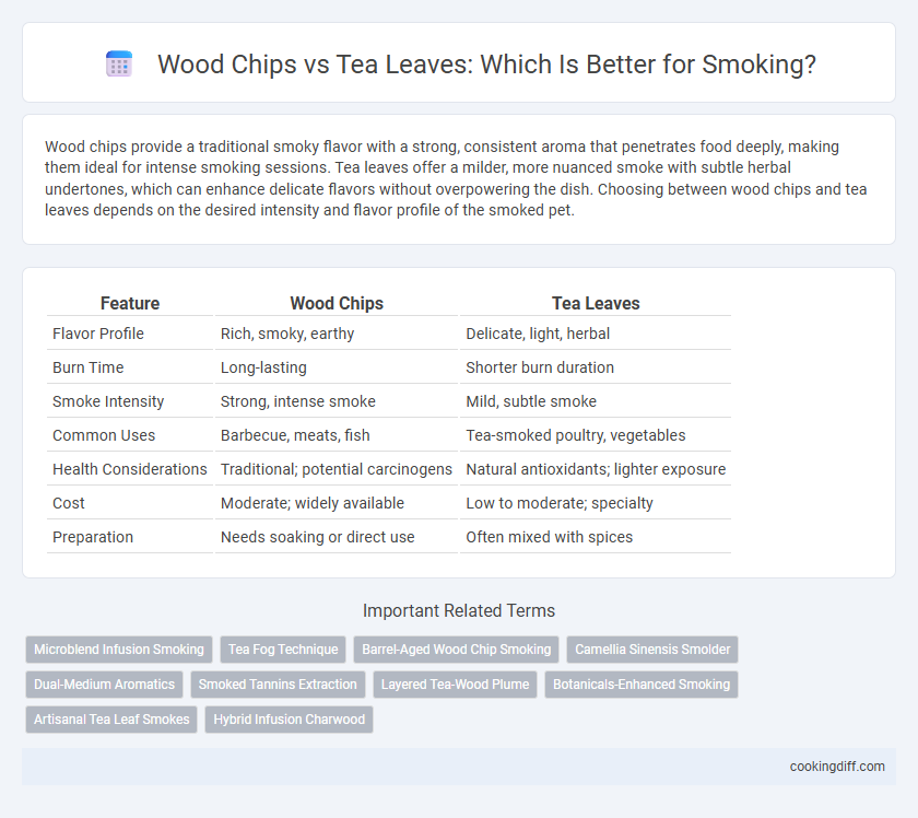 Wood Chips vs Tea Leaves: Which Is Better for Smoking?