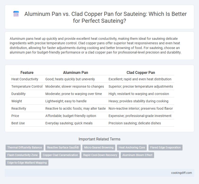 Aluminum Pan vs. Clad Copper Pan for Sauteing: Which Is Better for Perfect Sauteing?